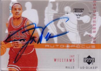 2002-03 UD Glass - Auto Focus #JW Jay Williams Front