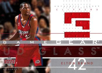 2002-03 UD Glass #EB-GG Elton Brand Front