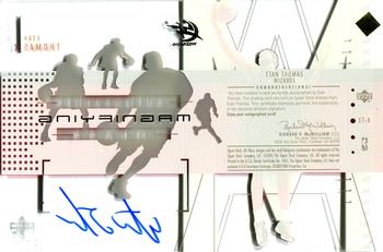 2002-03 UD Glass - Magnifying Glass Autographs #ET-A Etan Thomas Back