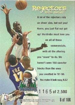 1998-99 Hoops - Rejectors #8 R Kevin Garnett Back