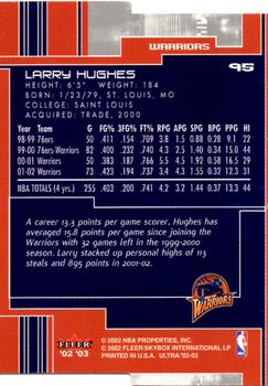 2002-03 Ultra - Gold Medallion #95 Larry Hughes Back