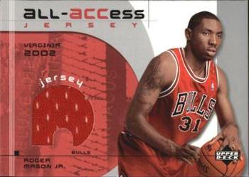 2002-03 Upper Deck - All-Access Jerseys #A-RM Roger Mason Jr. Front