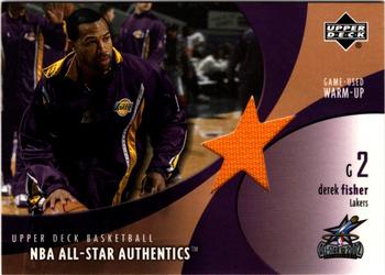 2002-03 Upper Deck - NBA All-Star Authentics: Warm-Ups #DF-AW Derek Fisher Front