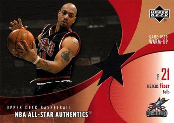 2002-03 Upper Deck - NBA All-Star Authentics: Warm-Ups #MF-AW Marcus Fizer Front