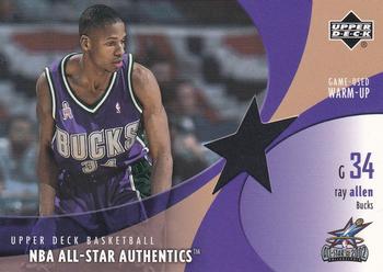2002-03 Upper Deck - NBA All-Star Authentics: Warm-Ups #RA-AW Ray Allen Front