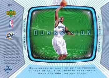 2002-03 Upper Deck - Dunkvision #DV1 Michael Jordan Back