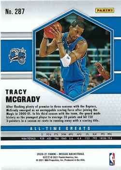2020-21 Panini Mosaic #287 Tracy McGrady Back