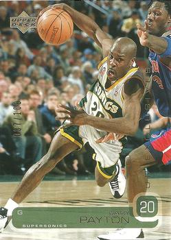 2002-03 Upper Deck - UD Exclusives #156 Gary Payton Front