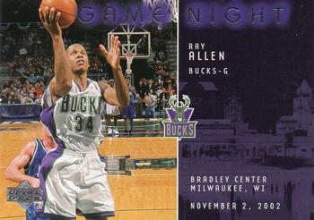 2002-03 Upper Deck - Game Night #GN2 Ray Allen Front