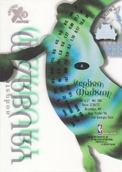 1998-99 SkyBox E-X Century #4 Stephon Marbury Back
