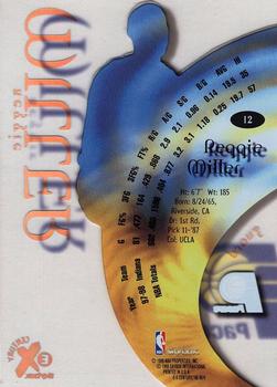 1998-99 SkyBox E-X Century #12 Reggie Miller Back