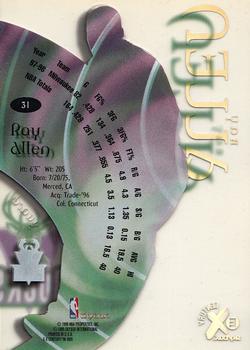 1998-99 SkyBox E-X Century #31 Ray Allen Back