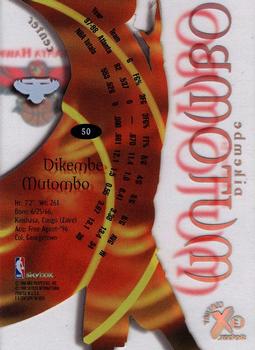 1998-99 SkyBox E-X Century #50 Dikembe Mutombo Back
