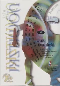 1998-99 SkyBox E-X Century #68 Dirk Nowitzki Back