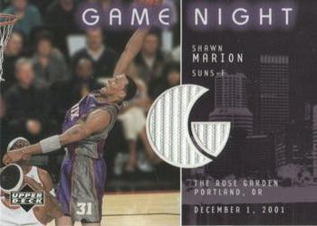 2002-03 Upper Deck - Game Night Jerseys #GN-SM Shawn Marion Front
