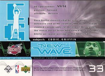 2002-03 Upper Deck - New Wave #NW14 Eddie Griffin Back