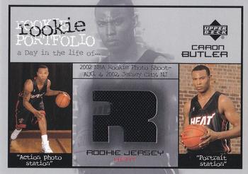 2002-03 Upper Deck - Rookie Portfolio Jerseys #RP-CB Caron Butler Front