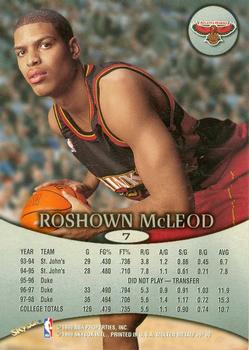 1998-99 SkyBox Molten Metal #7 Roshown McLeod Back
