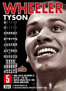 1998-99 SkyBox Premium #264 Tyson Wheeler Back