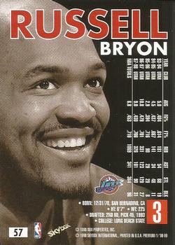 1998-99 SkyBox Premium #57 Bryon Russell Back