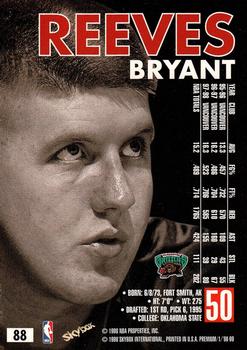 1998-99 SkyBox Premium #88 Bryant Reeves Back