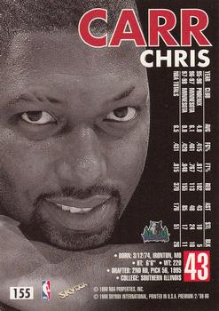 1998-99 SkyBox Premium #155 Chris Carr Back