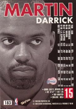1998-99 SkyBox Premium #183 Darrick Martin Back