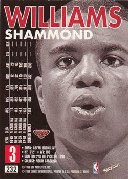 1998-99 SkyBox Premium #232 Shammond Williams Back
