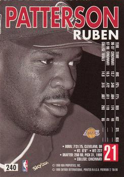 1998-99 SkyBox Premium #240 Ruben Patterson Back