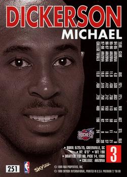 1998-99 SkyBox Premium #251 Michael Dickerson Back