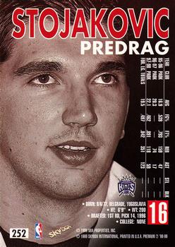 1998-99 SkyBox Premium #252 Predrag Stojakovic Back