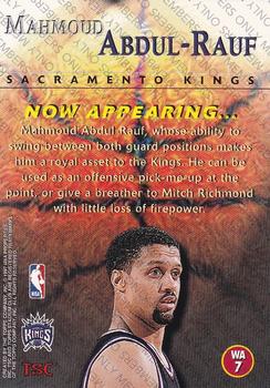1996-97 Stadium Club - Member's Only Welcome Addition #WA7 Mahmoud Abdul-Rauf Back