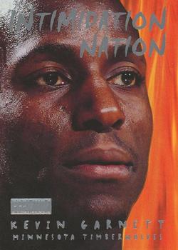 1998-99 SkyBox Premium - Intimidation Nation #3 IN Kevin Garnett Front