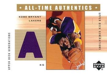 2002-03 Upper Deck Generations - All-Time Authentics #KB-A Kobe Bryant Front