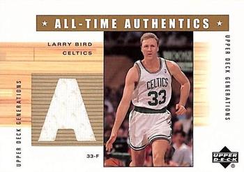 2002-03 Upper Deck Generations - All-Time Authentics #LB-A Larry Bird Front