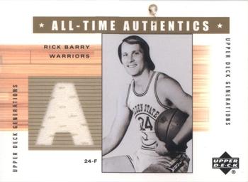 2002-03 Upper Deck Generations - All-Time Authentics #RB-A Rick Barry Front