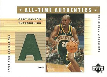 2002-03 Upper Deck Generations - All-Time Authentics #GP-A Gary Payton Front