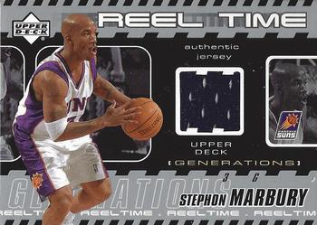 2002-03 Upper Deck Generations - Reel Time Jersey #SM-J Stephon Marbury Front