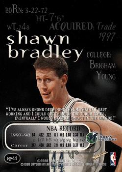 1998-99 SkyBox Thunder #44 Shawn Bradley Back