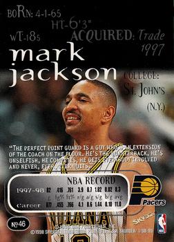 1998-99 SkyBox Thunder #46 Mark Jackson Back