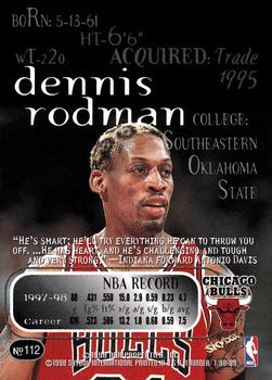 1998-99 SkyBox Thunder #112 Dennis Rodman Back