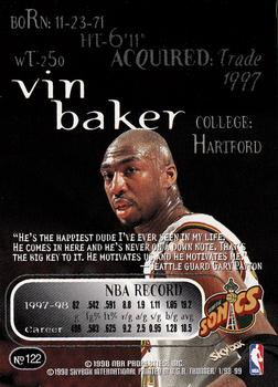 1998-99 SkyBox Thunder #122 Vin Baker Back