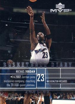 2002-03 Upper Deck MVP - Basketball Diary #B1 Michael Jordan Front