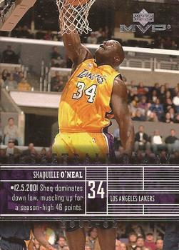 2002-03 Upper Deck MVP - Basketball Diary #B5 Shaquille O'Neal Front