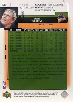2002-03 Upper Deck MVP - Classic #56 Bob Sura Back
