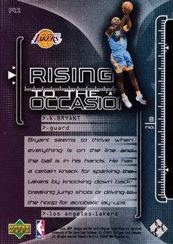 2002-03 Upper Deck MVP - Rising to the Occasion #R1 Kobe Bryant Back