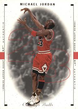 1998-99 SP Authentic #9 Michael Jordan Front