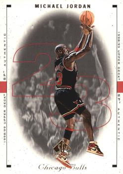 1998-99 SP Authentic #10 Michael Jordan Front