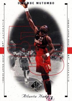 1998-99 SP Authentic #12 Dikembe Mutombo Front