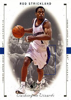 1998-99 SP Authentic #90 Rod Strickland Front